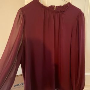 Worthington blouse plus size burgundy from JCP brand new
